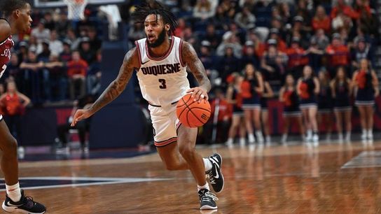 Dukes pick up solid win over Colgate at LeBron James Arena in Akron taken in Altoona, Pa. (Duquesne)